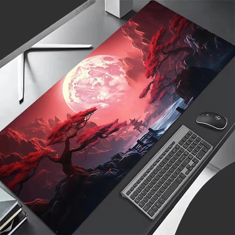 Starry Sky Moon Mouse Pad Large Computer Office Game Table Mats