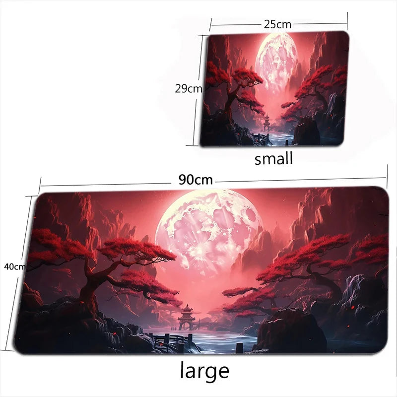 Starry Sky Moon Mouse Pad Large Computer Office Game Table Mats