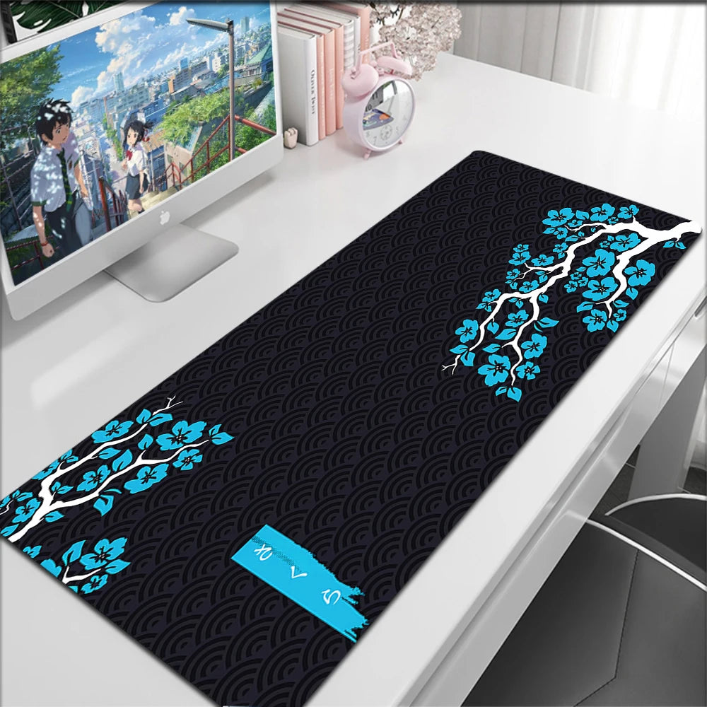 Japanese Cherry Blossom Mouse Pad Gaming XL
