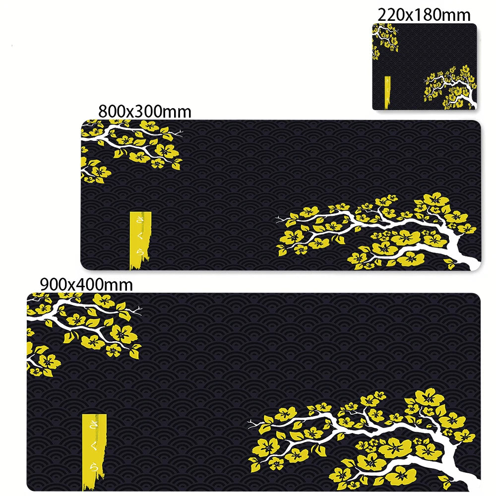 Japanese Cherry Blossom Mouse Pad Gaming XL