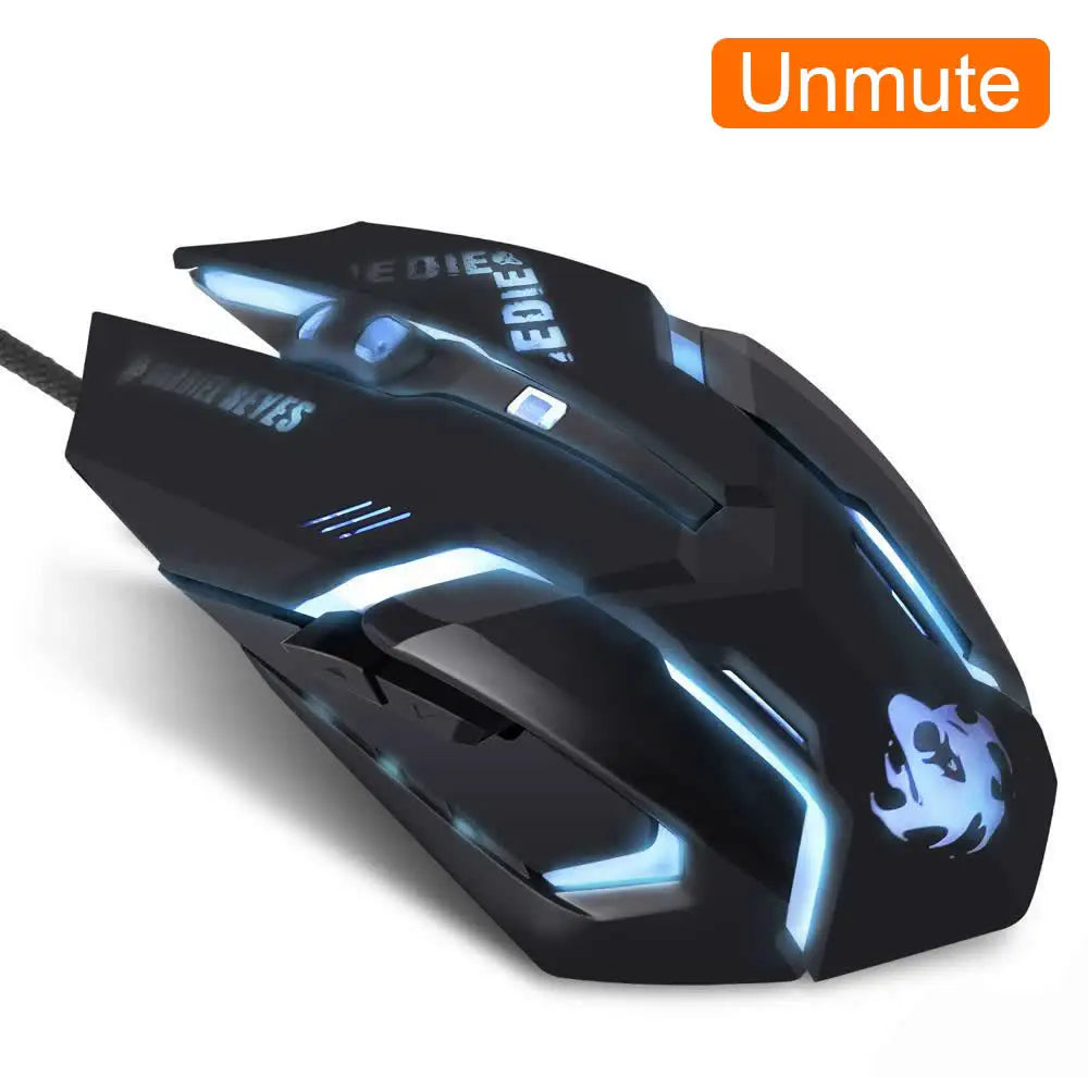 OW DVA Pink Game Office Mouse Light-emitting Competition Cute Wired Mouse for PC Laptop CF Overwatch