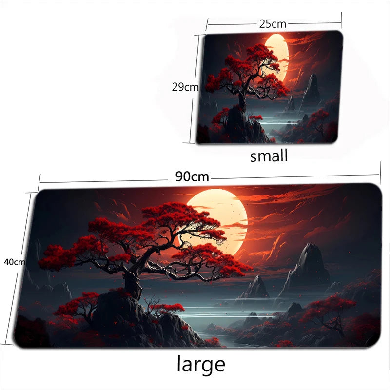 Starry Sky Moon Mouse Pad Large Computer Office Game Table Mats