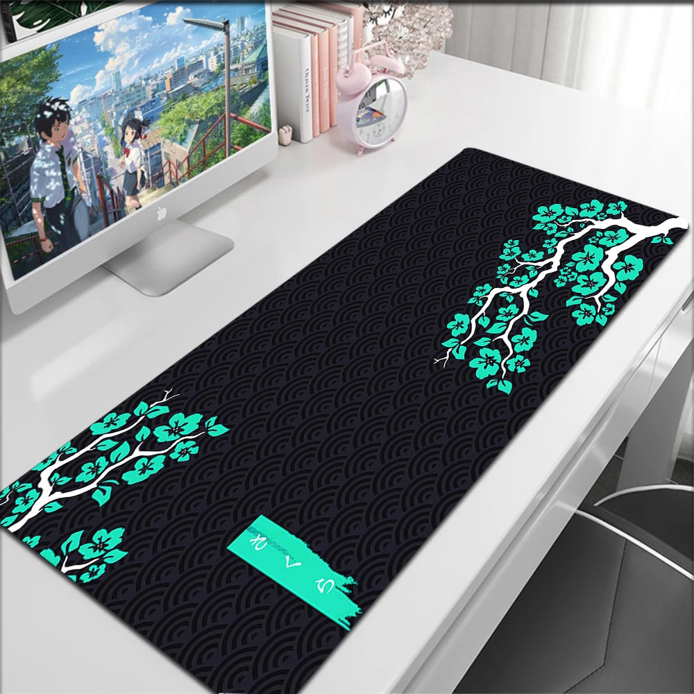 Japanese Cherry Blossom Mouse Pad Gaming XL