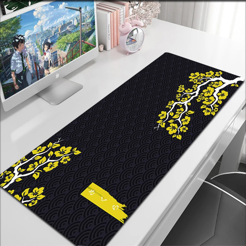 Japanese Cherry Blossom Mouse Pad Gaming XL
