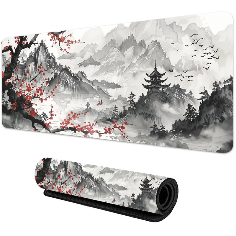 Sakura Scenery Mouse Pad Large Anti-Slip Rubber Gaming MousePad