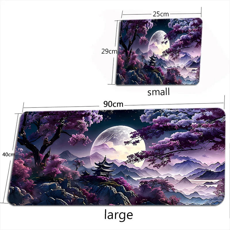 Starry Sky Moon Mouse Pad Large Computer Office Game Table Mats