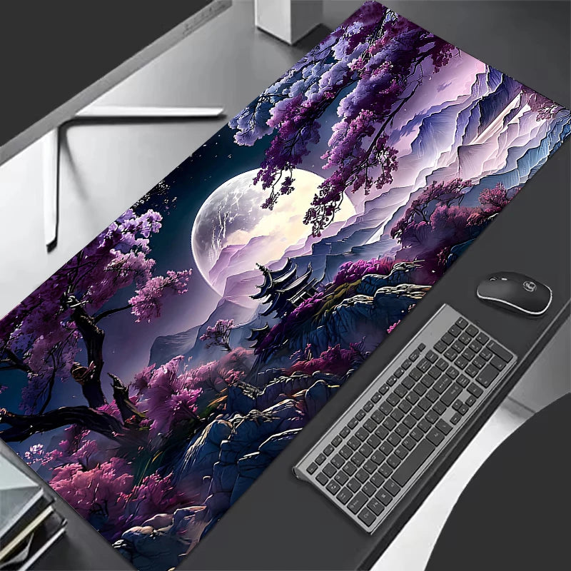 Starry Sky Moon Mouse Pad Large Computer Office Game Table Mats