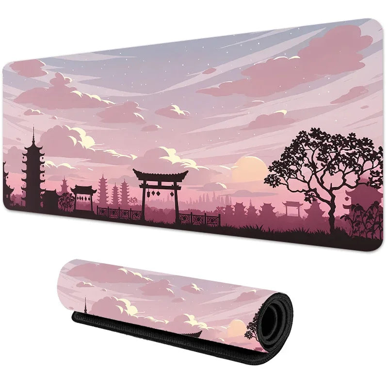 Sakura Scenery Mouse Pad Large Anti-Slip Rubber Gaming MousePad