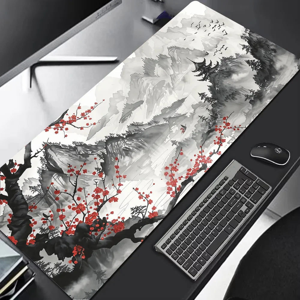 Sakura Scenery Mouse Pad Large Anti-Slip Rubber Gaming MousePad