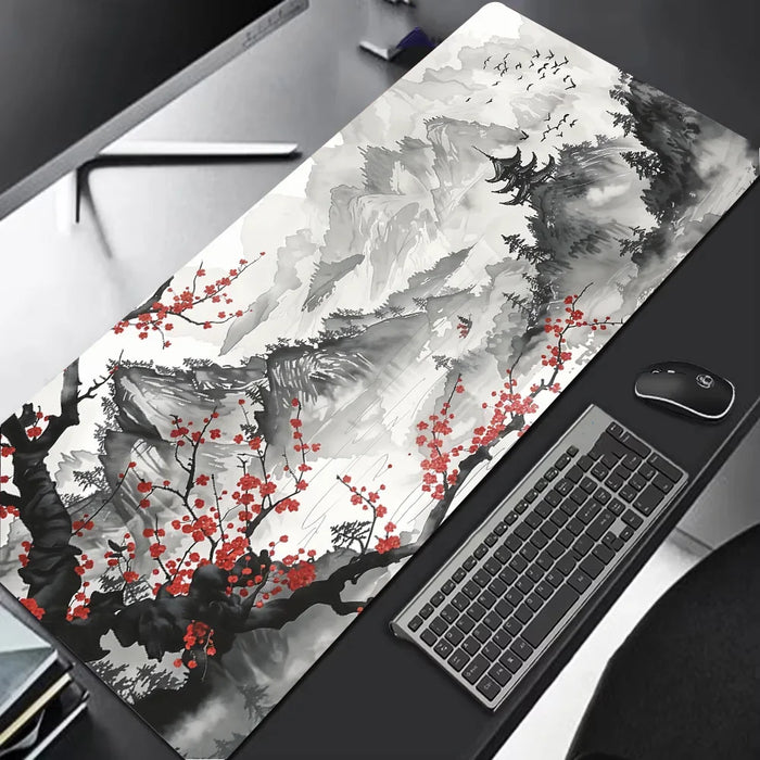 Sakura Scenery Mouse Pad Large Anti-Slip Rubber Gaming MousePad