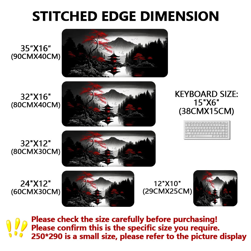 Sakura Scenery Mouse Pad Large Anti-Slip Rubber Gaming MousePad