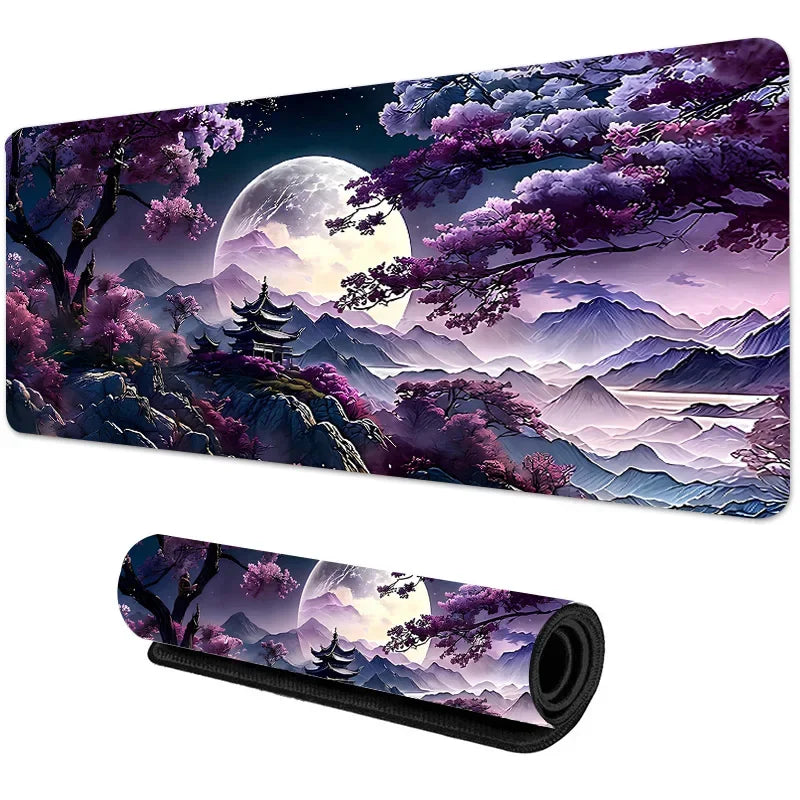 Sakura Scenery Mouse Pad Large Anti-Slip Rubber Gaming MousePad